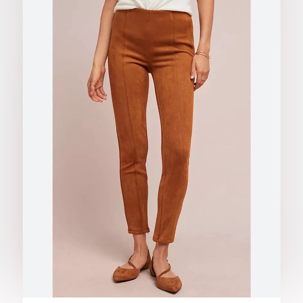 Anthropologie Brown Skinny Pants